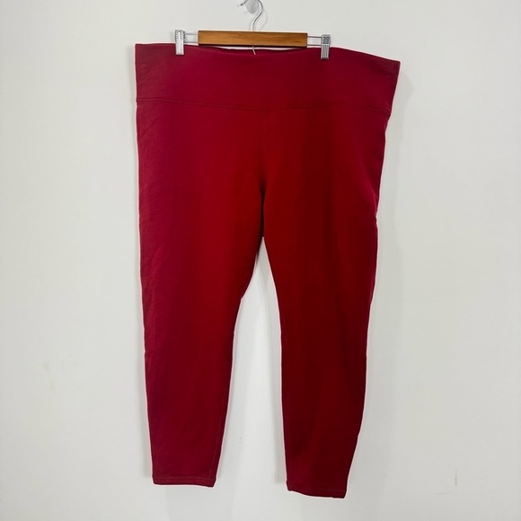 Athleta Altitude Tight in Polartec Power Stretch Red SZ 3X - Picture 2 of 16
